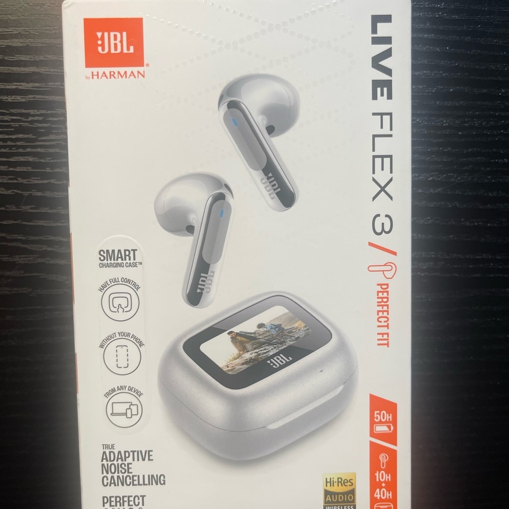 JBL Live Flex 3 Earbuds - Silver